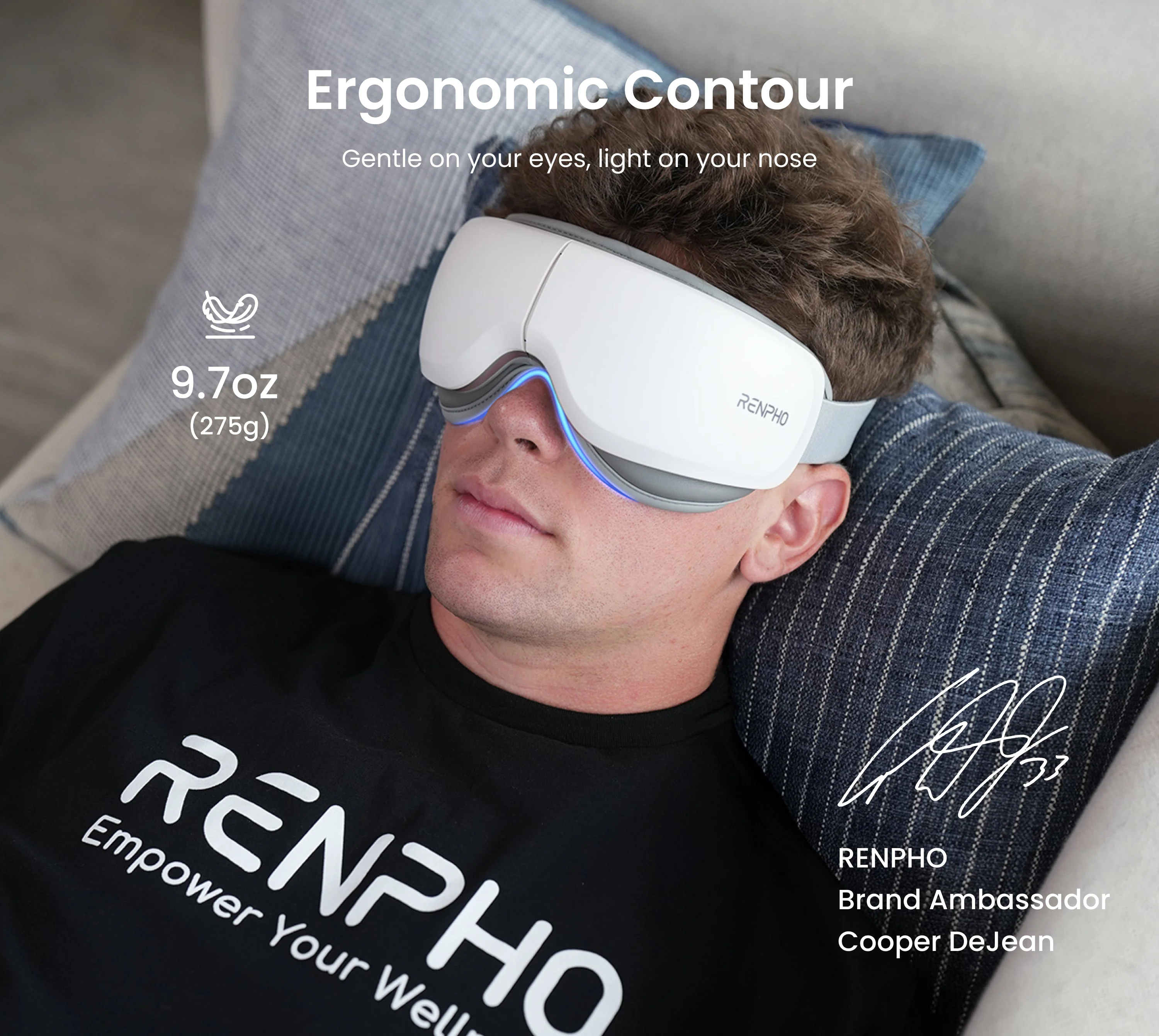 A phone silenced next to an eye massager